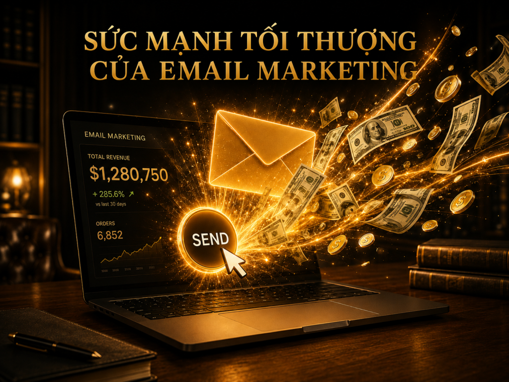 Bìa bài: SỨC MẠNH TỐI THƯỢNG CỦA EMAIL MARKETING: KHI CÁC GURU HÀNG ĐẦU THẾ GIỚI ĐỒNG THANH NÓI "ĐÂY LÀ VŨ KHÍ SỐ 1 CỦA TÔI"
